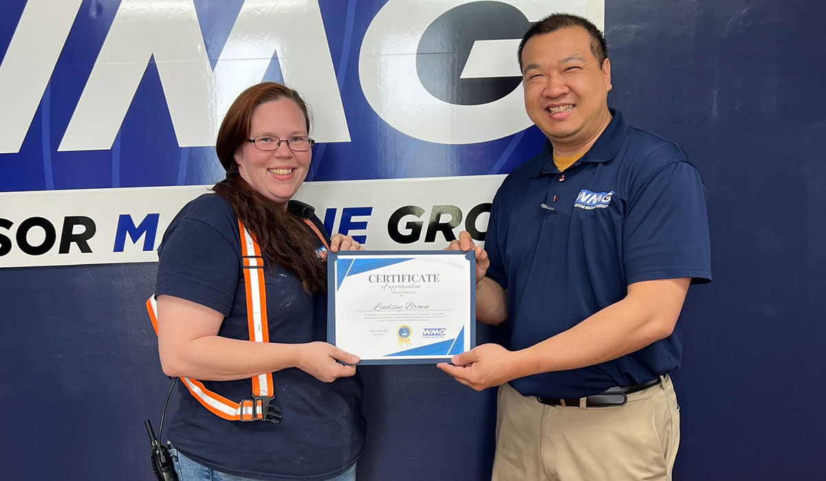 Employee earns certificate