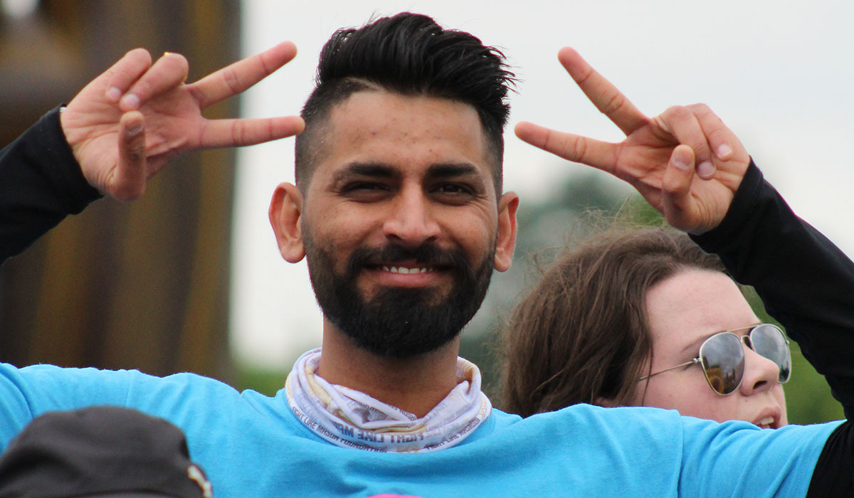 WMG employee at corporate event