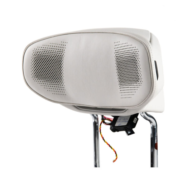 Power head restraint fore/aft white front with speaker