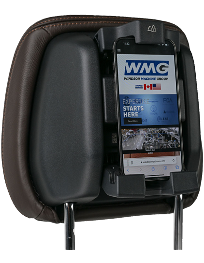 BYOD head restraint smartphone